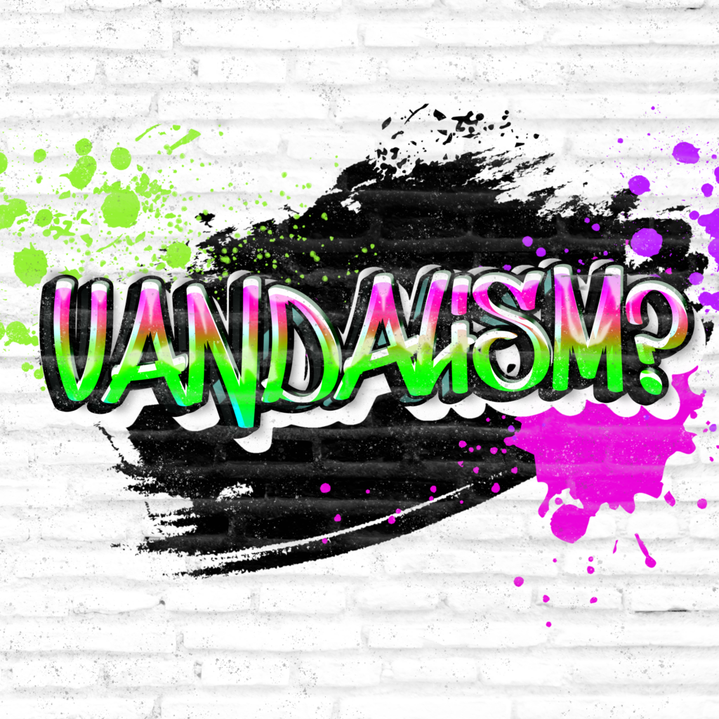 illustration of the word vandalism