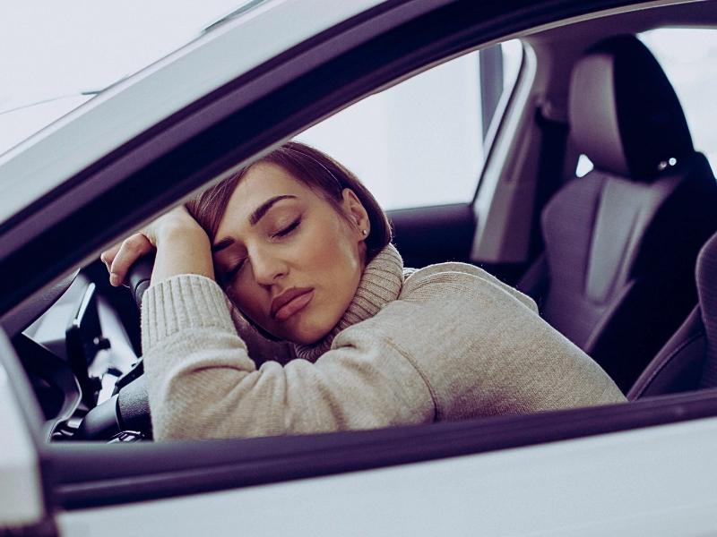 Woman fell asleep in car while driving. DUI if you’re sleeping in your car